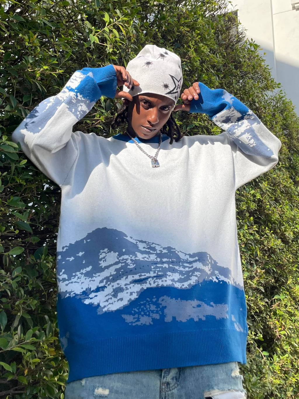 Unisex oversized graphic Sweater