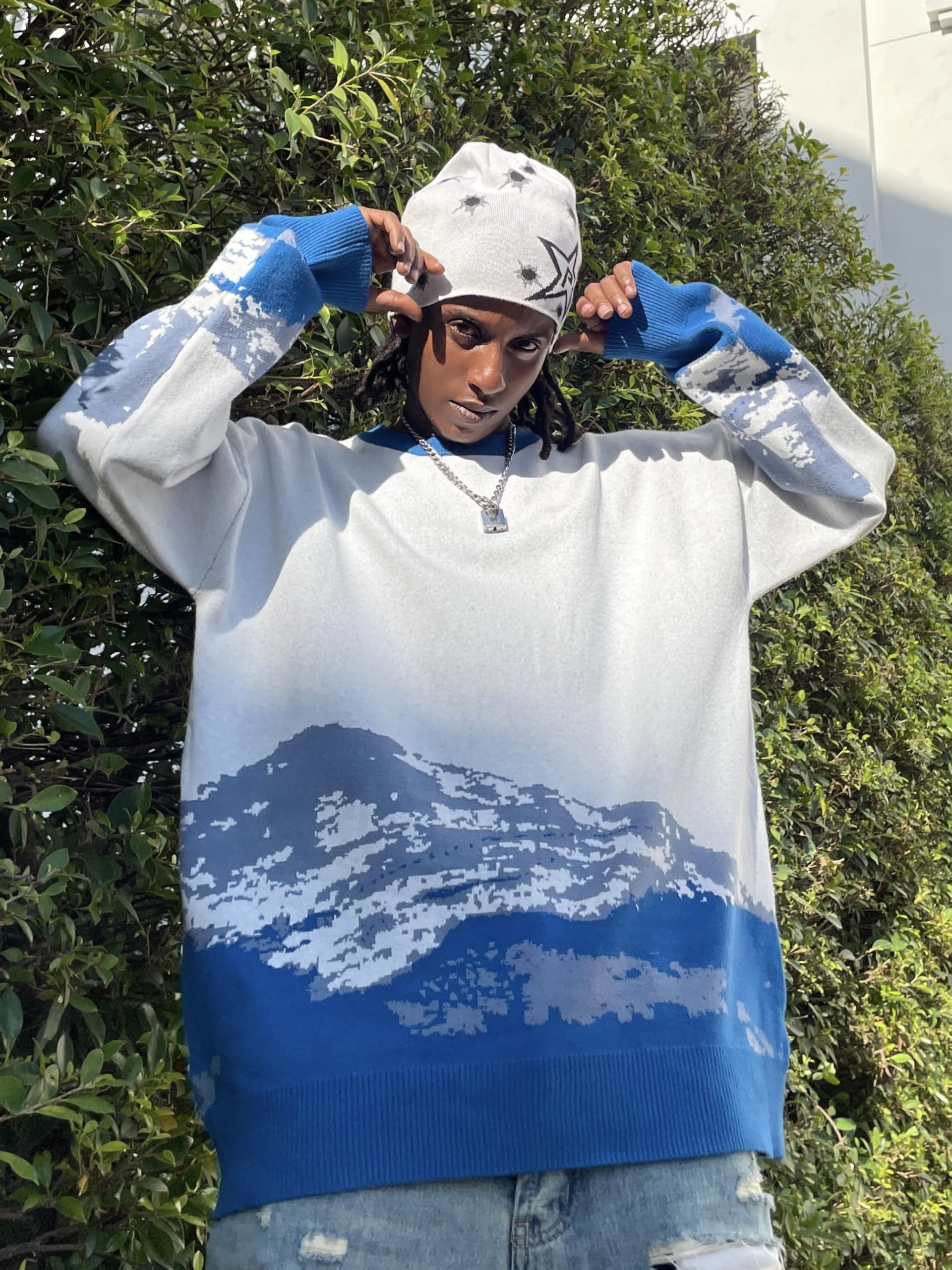 Unisex oversized graphic Sweater